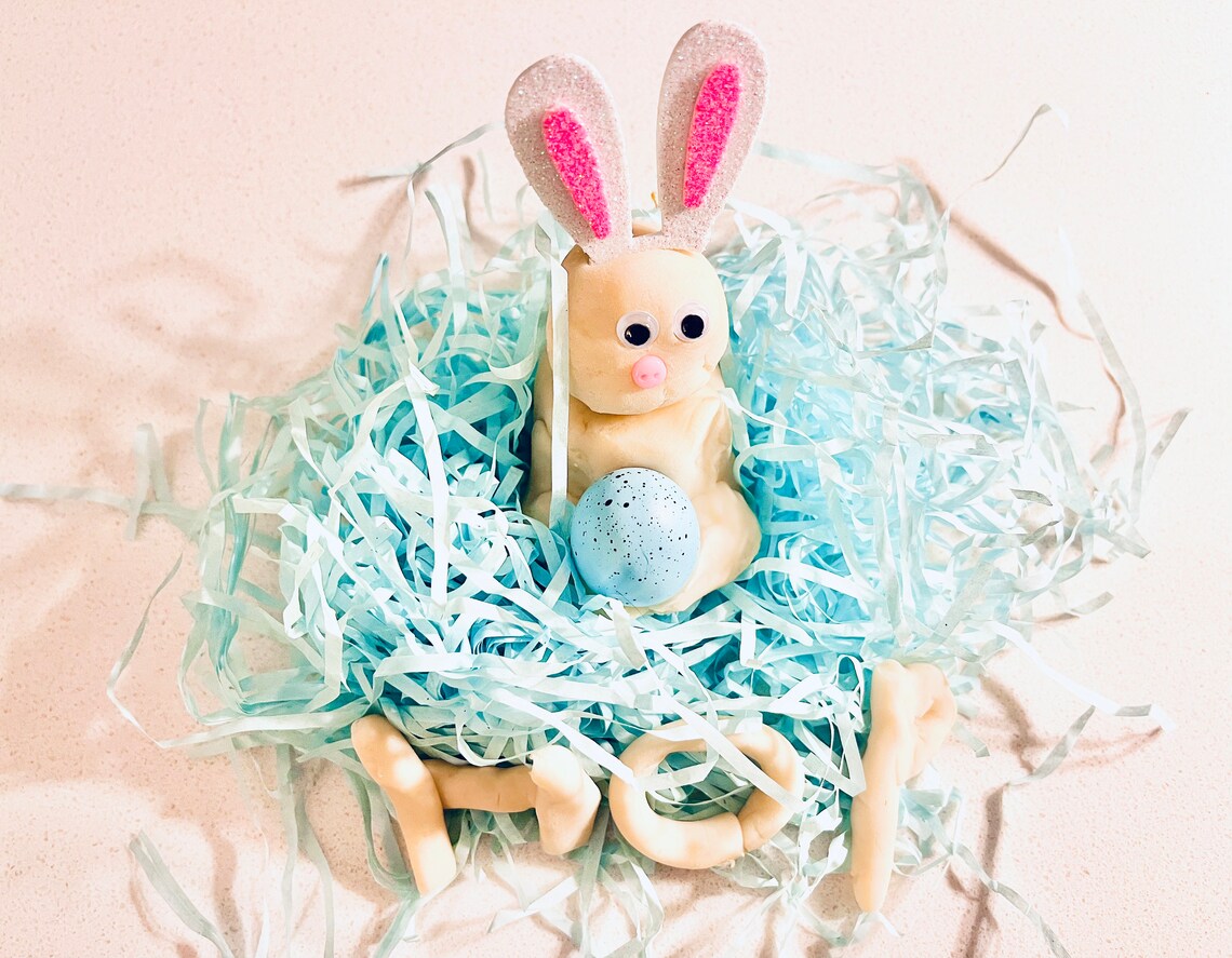Easter Make a Bunny Modeling Clay Kit, Easter Basket Idea, Easter Gift ...