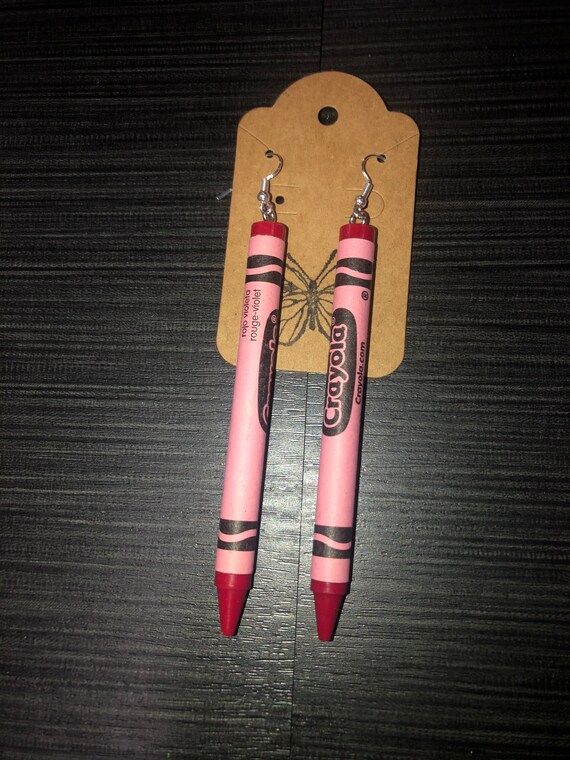Crayon Earrings Etsy