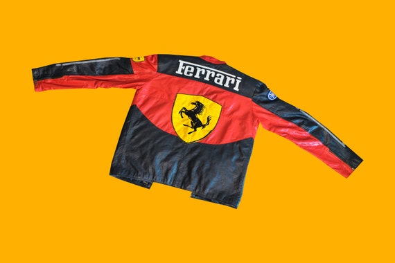 leather jacket ferrari