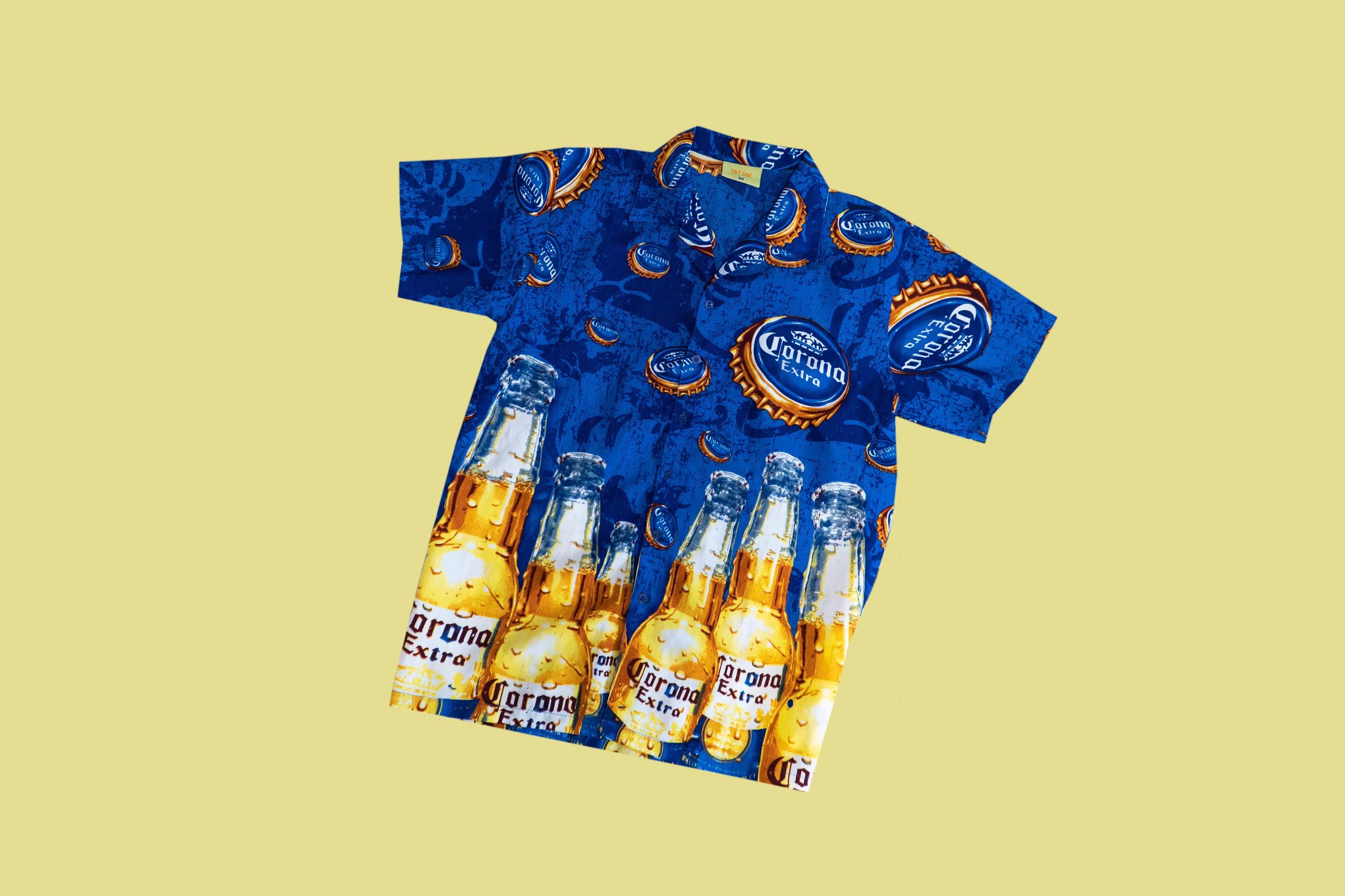 Vintage Corona Extra Hawaiian Shirt M Size Corona Beer - Etsy