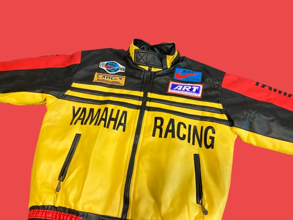 Giacca vintage Yamaha Racing in pelle / Taglia M / Camel Team | Etsy Italia