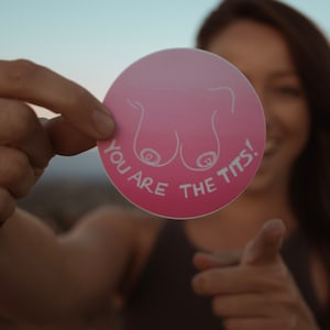 Breast Cancer Awareness Sticker--Donate and spread the love--Vinyl sticker for your Hydroflask, laptop, folder, etc.