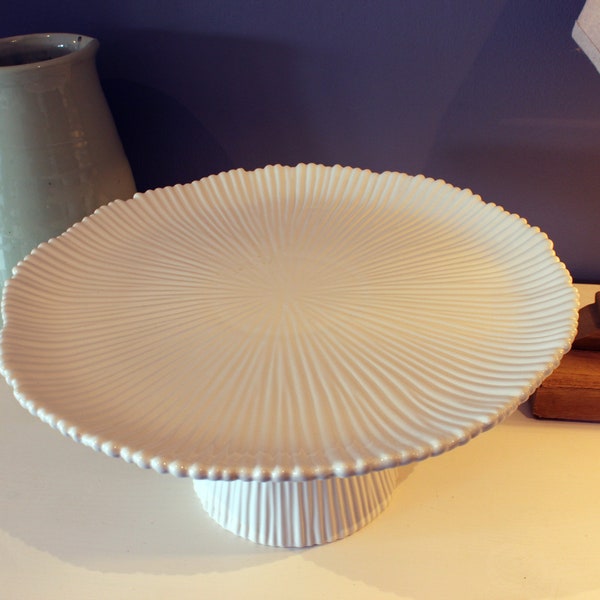 Soporte para pasteles contemporáneo grande de cerámica de 35 cm