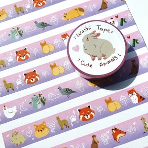 Cute Animals Washi Tape