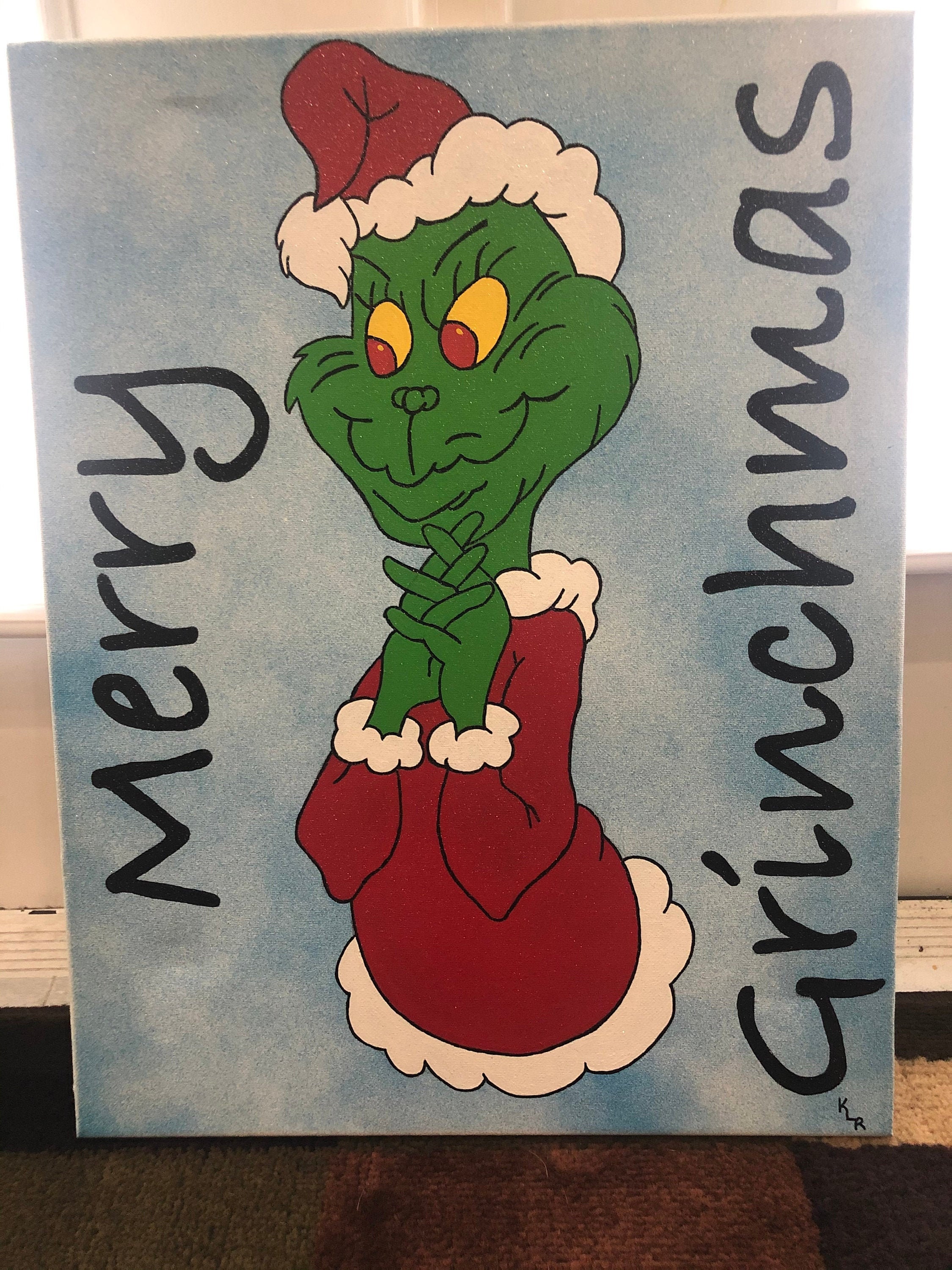 Merry Grinchmas Watercolor Print The Grinch Christmas -  Portugal