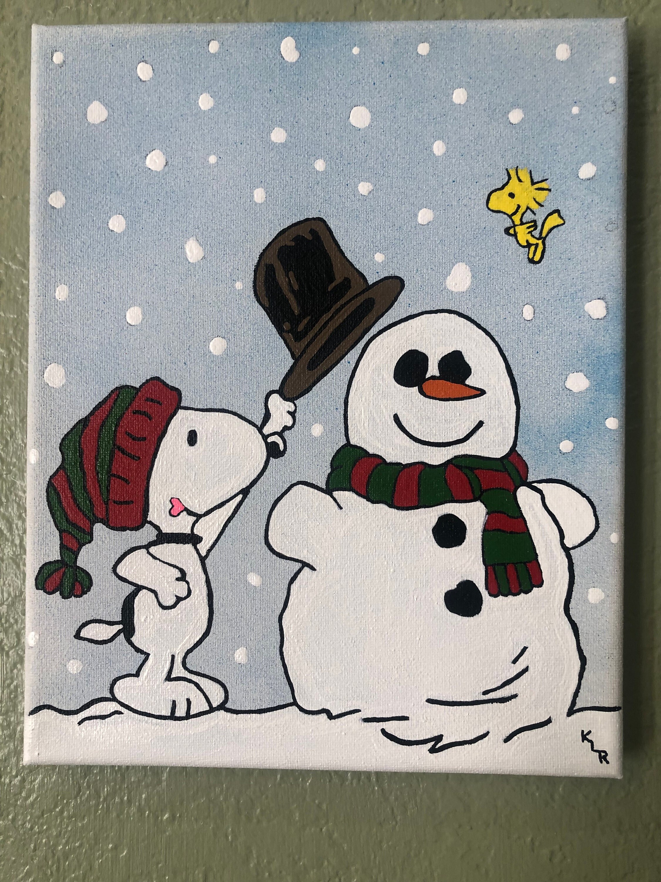 Snoopy, Snowman, and Woodstock - Etsy