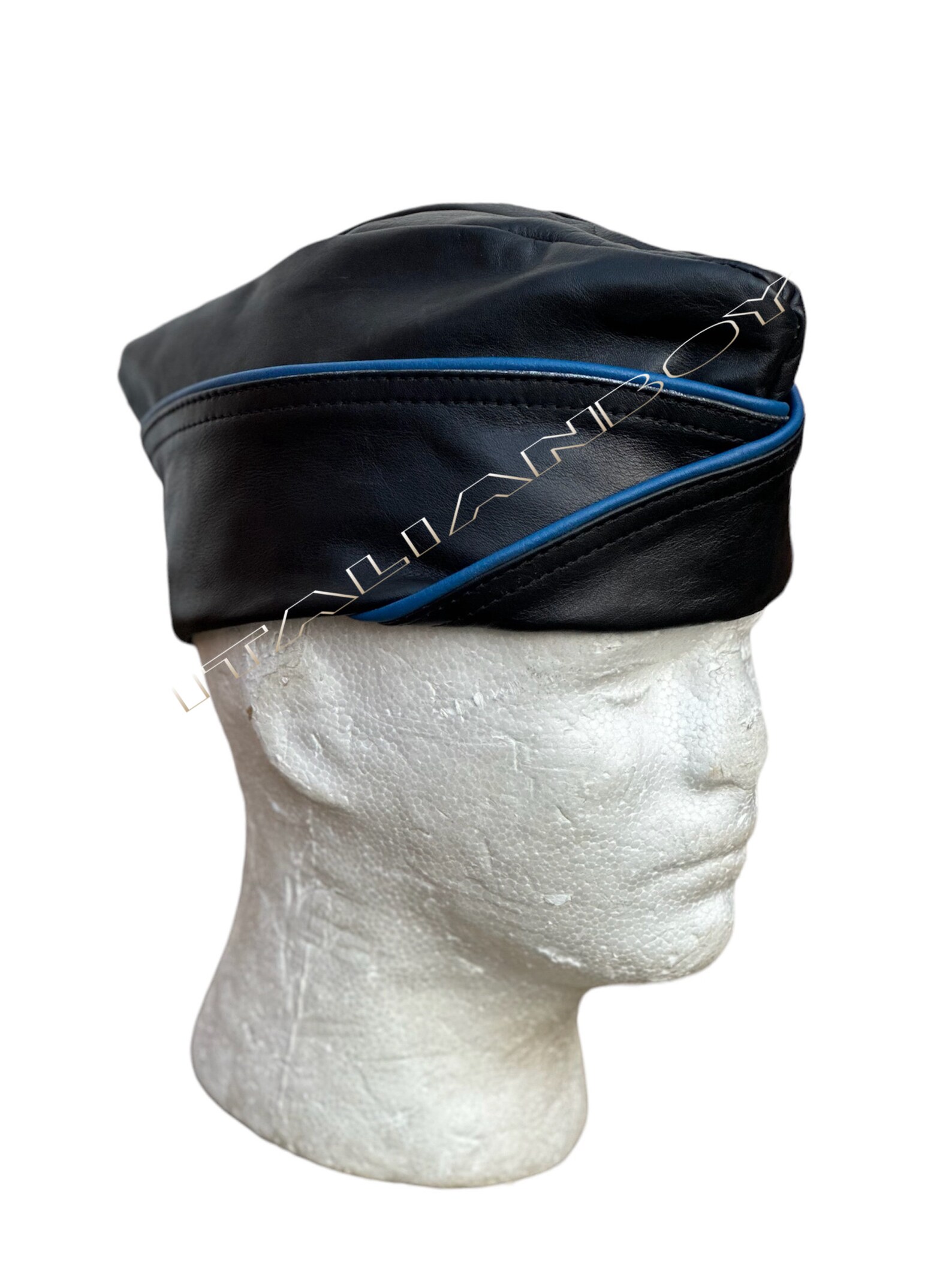 The Gay Fetish TRIANGLE Black With Blue Trim Cap - Etsy