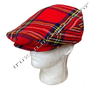 ROYAL STEWART Tartan Flat Cap/ Gentlemens Hat Free size