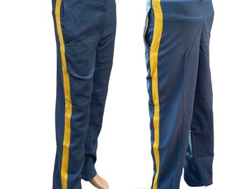 Blue and best sale yellow striped pants