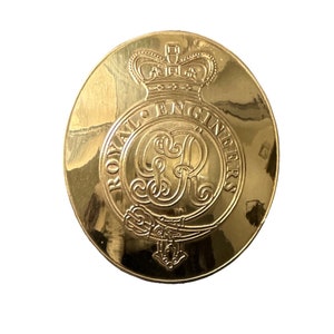 GR Cipher Crown ROYAL ENGINEERS Cross Belt Buckle
