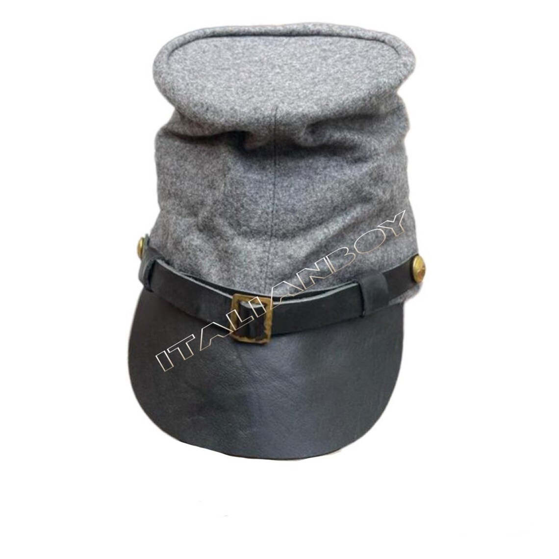 American Civil War Confederate (forage) Bummer Hat Grey Kepi SIZE: (S,M ...