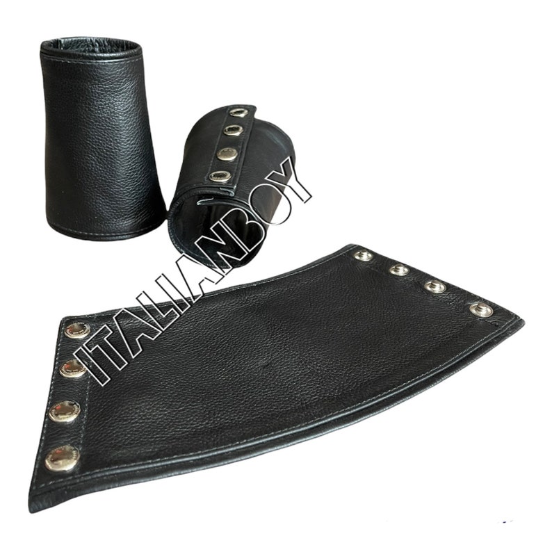 Offer price Men s Real Cowhide Leather Biker, Gay, Stulpe , Cuff , Bracelet image 5