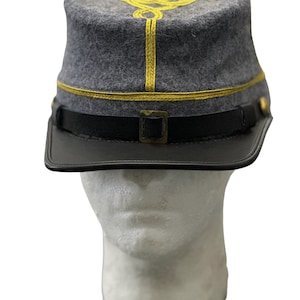 U.S  civil war CS Captains Kepi Hat
