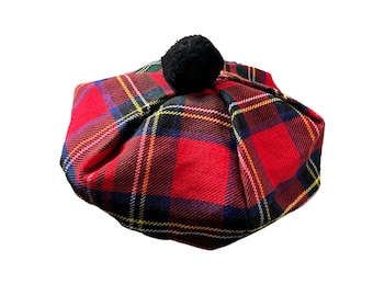 The Royal Stewart Modern Tartan Tammy,  Shanter Hat One Size ( 02 )