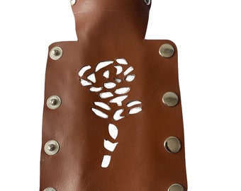 Real Leather Pony Tail Hair cacher/clip