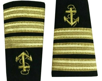 Navy Epaulettes /Marine epaulette COMMANDER RANK Facing Pair
