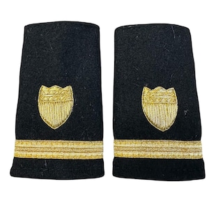 U.S coast guard Enhanced Ensign Shoulder Board Epaulette Pair