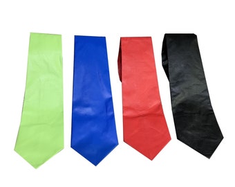 Mens Real Cowhide Leather Necktie