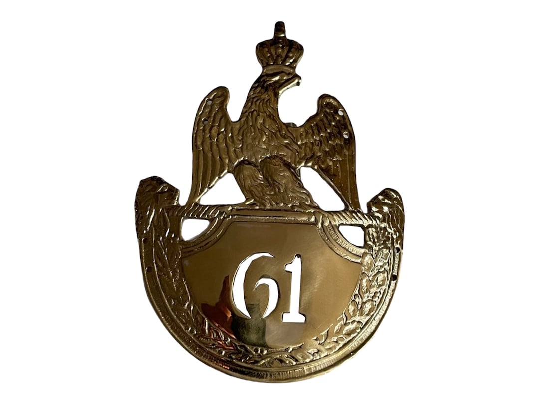 Buy French Napoleonic 61eme Shako Hat Plate Online in India