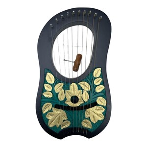 10 string Liya harp with carry case and tuning key