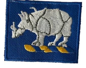Rhino Embroidery Ironed Patch/Badge