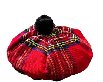 The Royal Stewart Tartan shanter tammy hat  one-size (14)