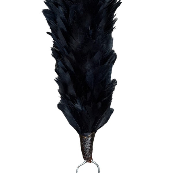 Full black 5" The Glengarry, Balmoral, or shako. Plume hackles