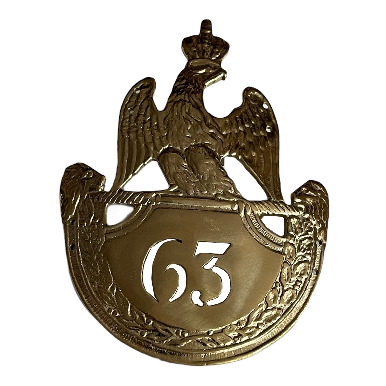 French Napoleonic 63eme Shako Hat Plate - Etsy