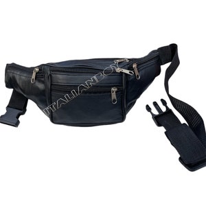 Big Offer Price Real Leather cowhide Travel Biker Punk Bum bag