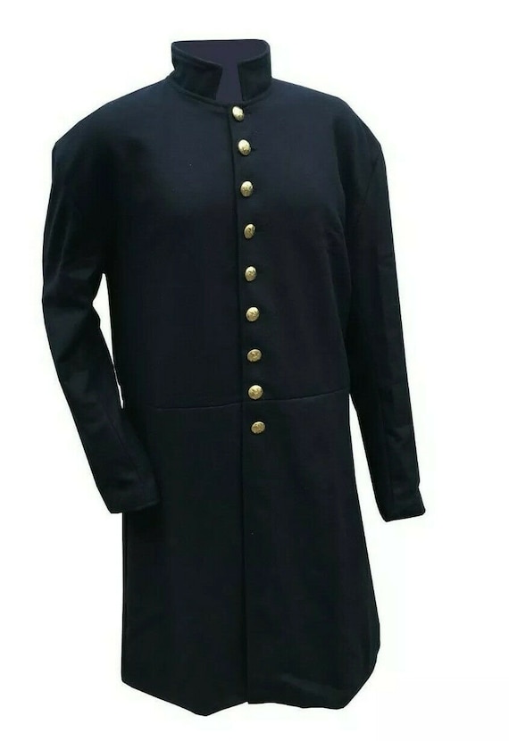 NAVY BLUE U S Union Civil WAR Frock Coat Size : 40,42,44,46