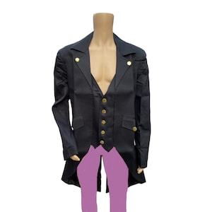 Mens Steampunk Balck Tailcoat Victorian Coat Gothic  Jacket