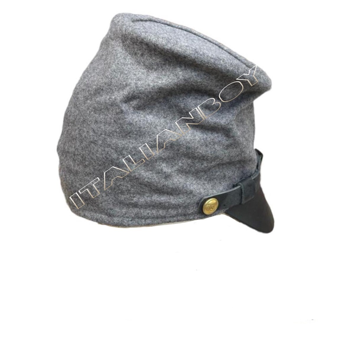 American Civil War Confederate (forage) Bummer Hat Grey Kepi SIZE: (S,M ...