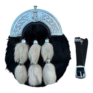 ARGYLL & SUTHERLAND HIGHLANDERS Rabbit Fur Kilt Sporran