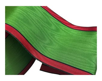 Masonic Regalia Apron Green Mirror Effect Ribbon (1 metre) width size 10cm