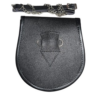 Sporran Pelo Di Cavallo Scottish Kilt Sporran Original White & Black