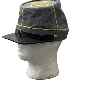 U S CIVIL WAR CS Lieutenant kepi Hat