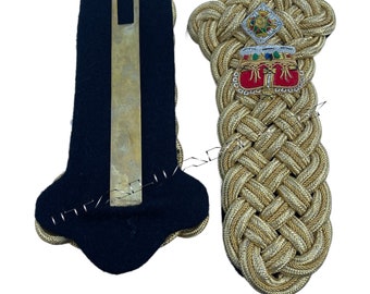 Golddraht Damen Generalmajor Krone & Taktstock Schulterklappen Epaulette