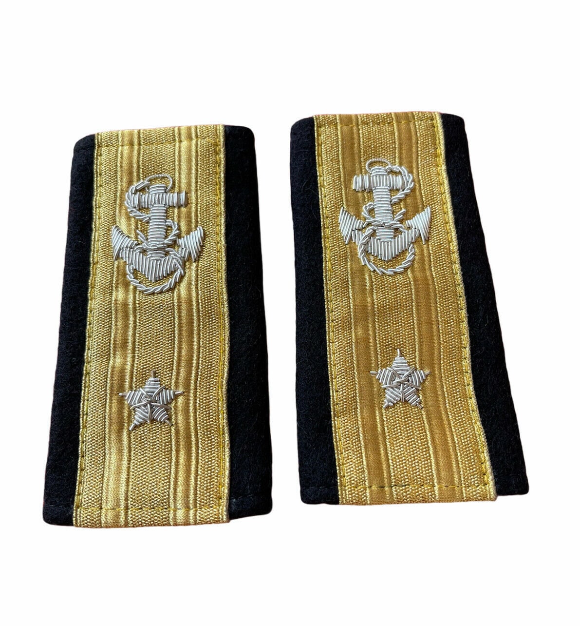 New us Navy Soft SHOULDER BOARDS 1 STARS Admiral Pair Etsy