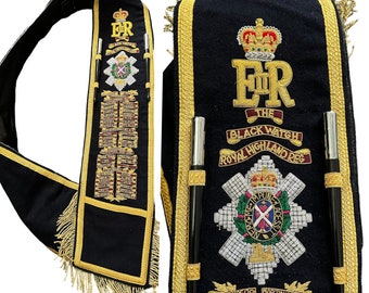 Royal Highland Black Watch Drum Major Baldric Schärpe