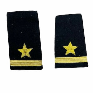 US NAVY Sub-Lieutenant - Soft - SHOULDER Rank Marking Apaulette