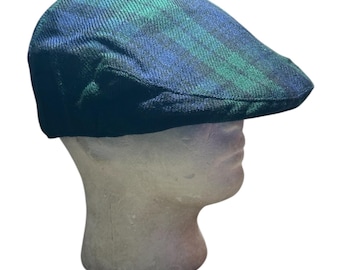 Black Watch Tartan Old Man Style Mans cap One Size
