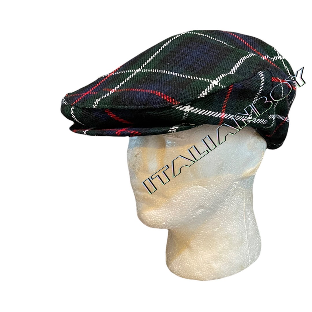 Vintage Scottish Flat Cap / Gentlemens Hat in Mackenzie Tartan Etsy