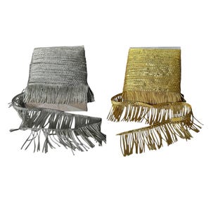 Golden & Silver Bullion Wire Fringe width size : 4cm  / 3CM ( price per metre )