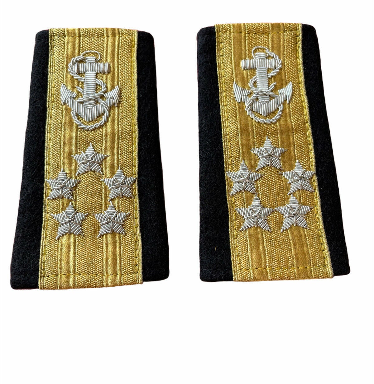 New US Navy Soft SHOULDER BOARDS 5 Stars Admiral pair Etsy