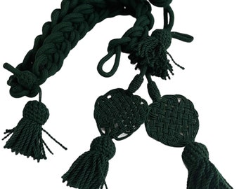 French Napoleonic Shako Cords Green Military Hat Accessory