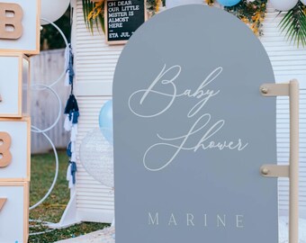 Stickers panneau bienvenue, stickers à coller babyshower, décoration fête naissance personnalisée, mariage, panneau bois mariage, stickers