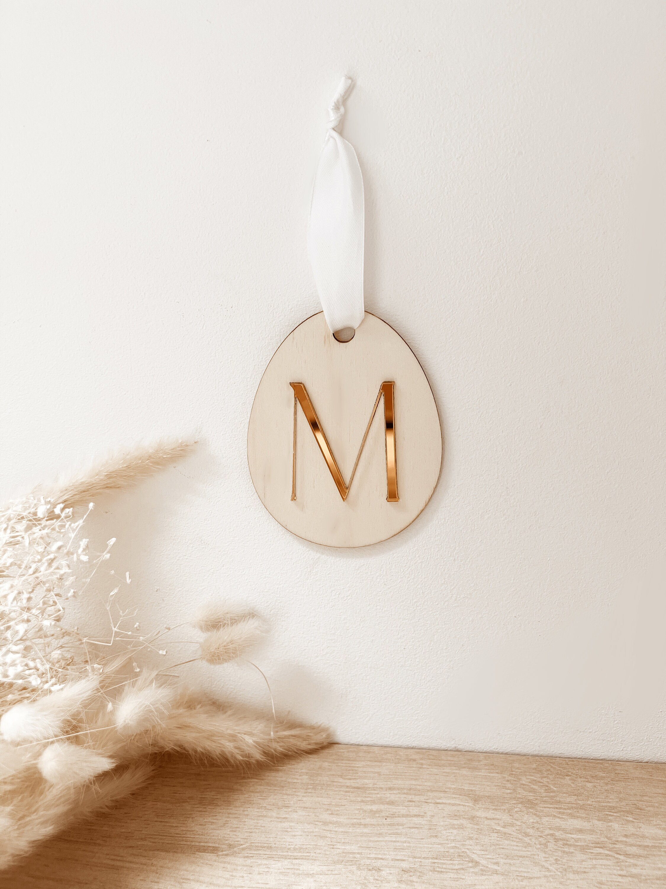 Décoration Personnalisée Pâques Bois, Décoration Initiale, Déco Pâques, Fête de Enfant Personnalisab