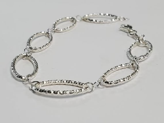 Vintage Italian Marsala Sterling Silver Bracelet - image 1