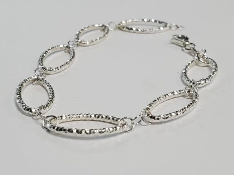 Vintage Italian Marsala Sterling Silver Bracelet image 1