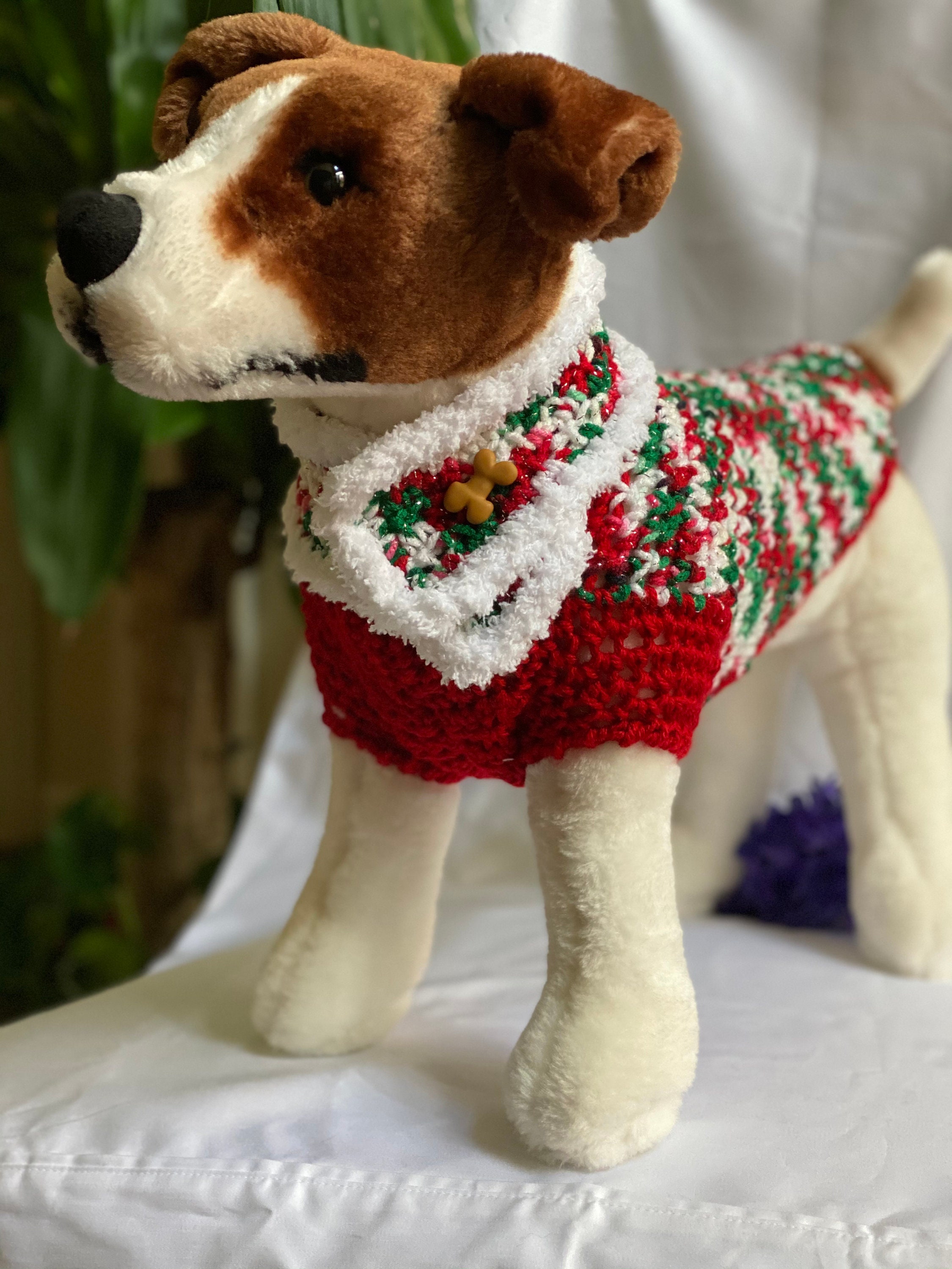dog pattern christmas jumper